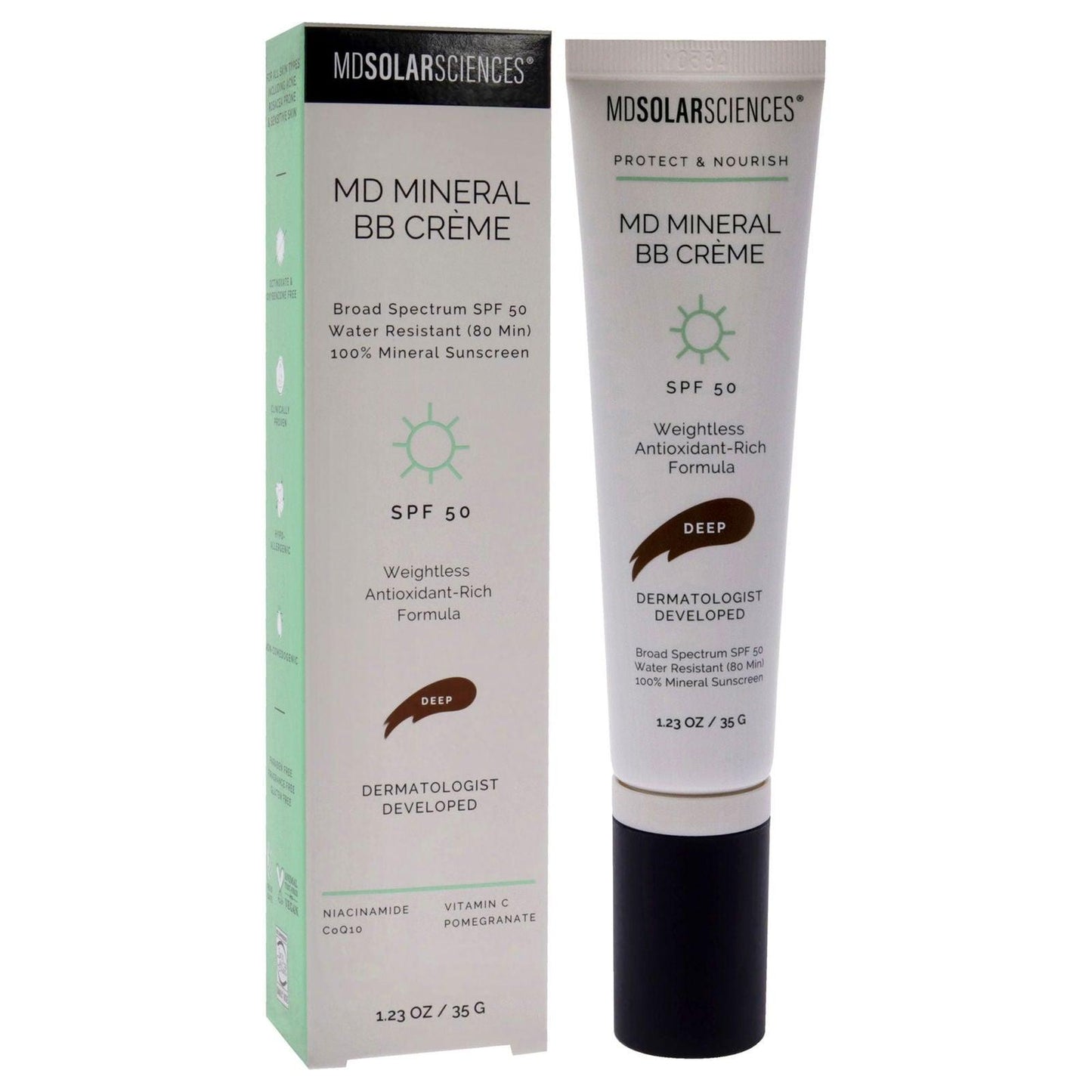MD Mineral BB Cream SPF 50 - Deep by MDSolarSciences for Women - 1.23 oz Makeup - Clothes For Her Online Store