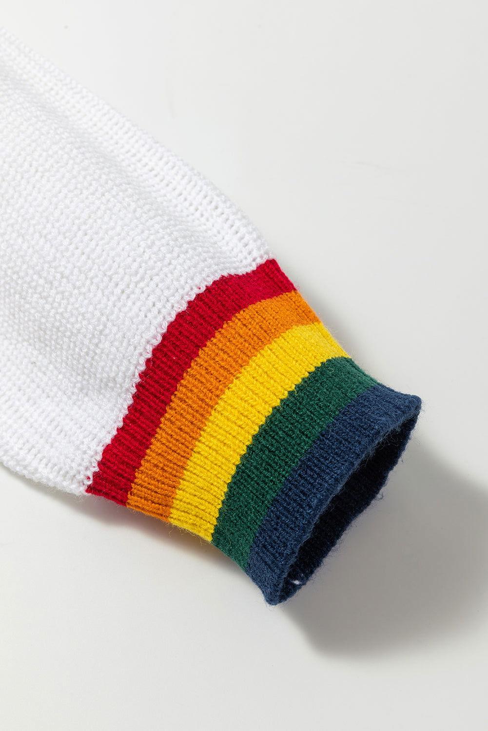 MERRY & BRIGHT Ribbed Round Neck Sweater - Clothes For Her Online Store