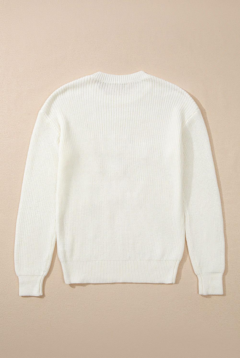 MERRY & BRIGHT Round Neck Sweater - Clothes For Her Online Store