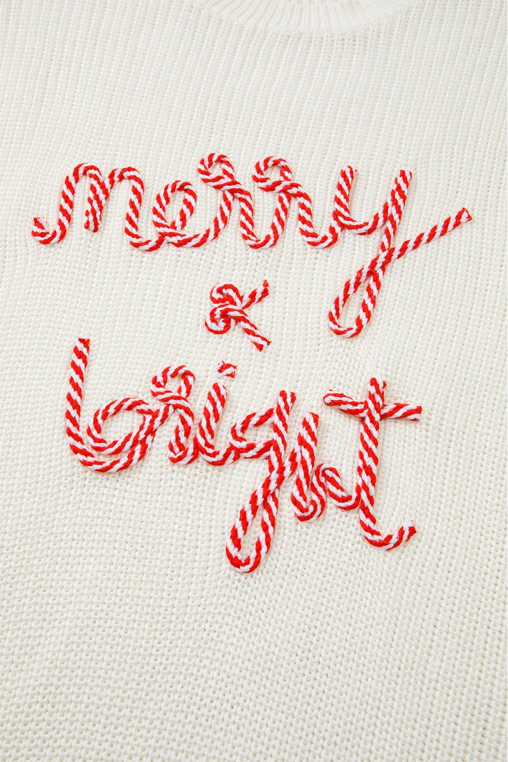 MERRY & BRIGHT Round Neck Sweater - Clothes For Her Online Store
