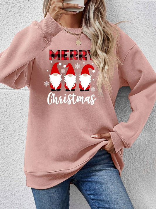 MERRY CHRISTMAS Long Sleeve Sweatshirt - Clothes For Her Online Store