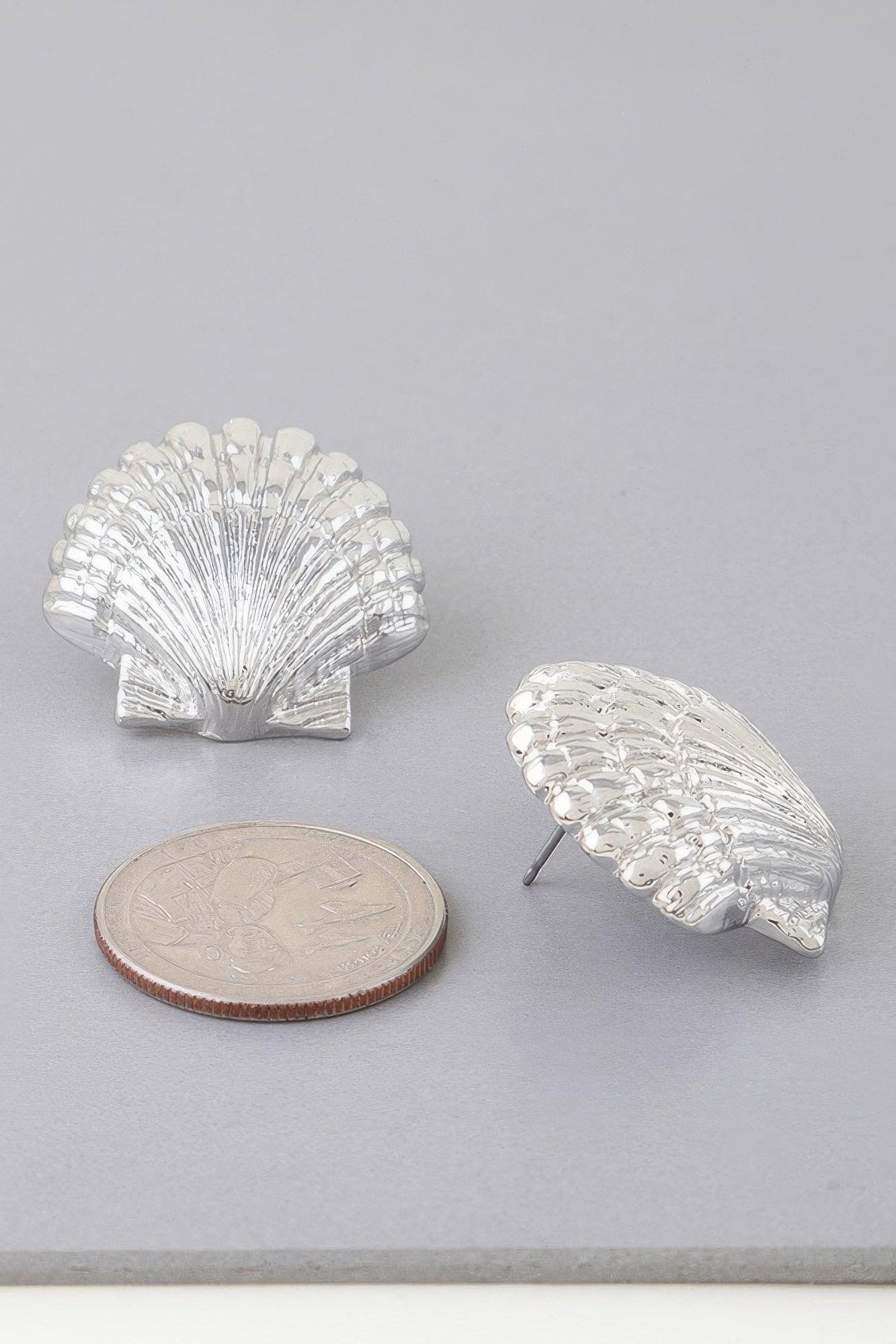Majestic Clamshell Earrings - Clothes For Her Online Store