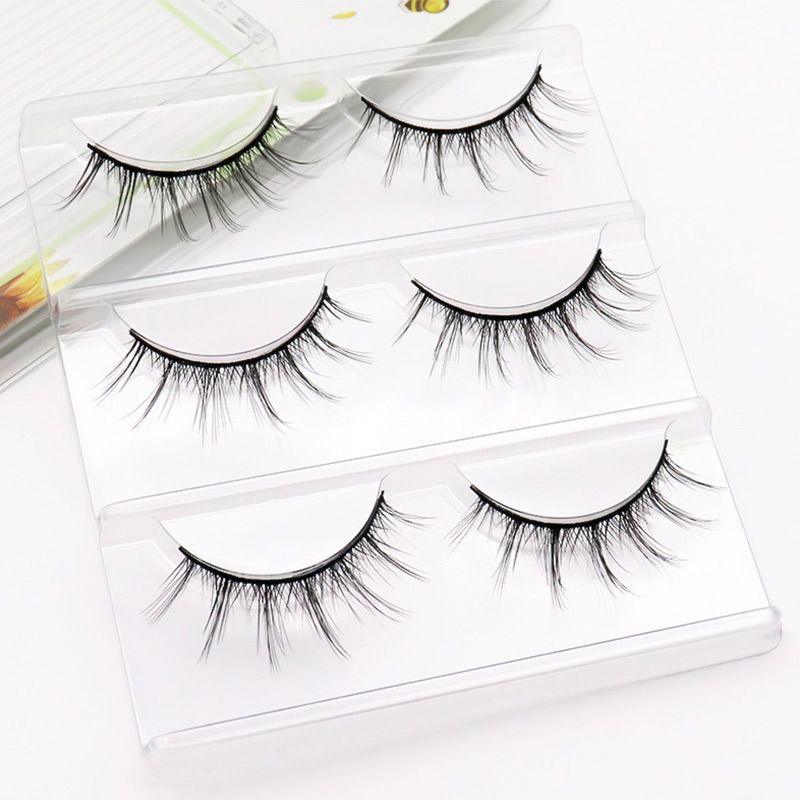 Manga Demon Eyelashes Tufted Eyelash Wispy Long Faux Lashes A-Type Natural Handmade Curl Fake Mink Lashes For Eye Makeup Cosplay - Clothes For Her Online Store