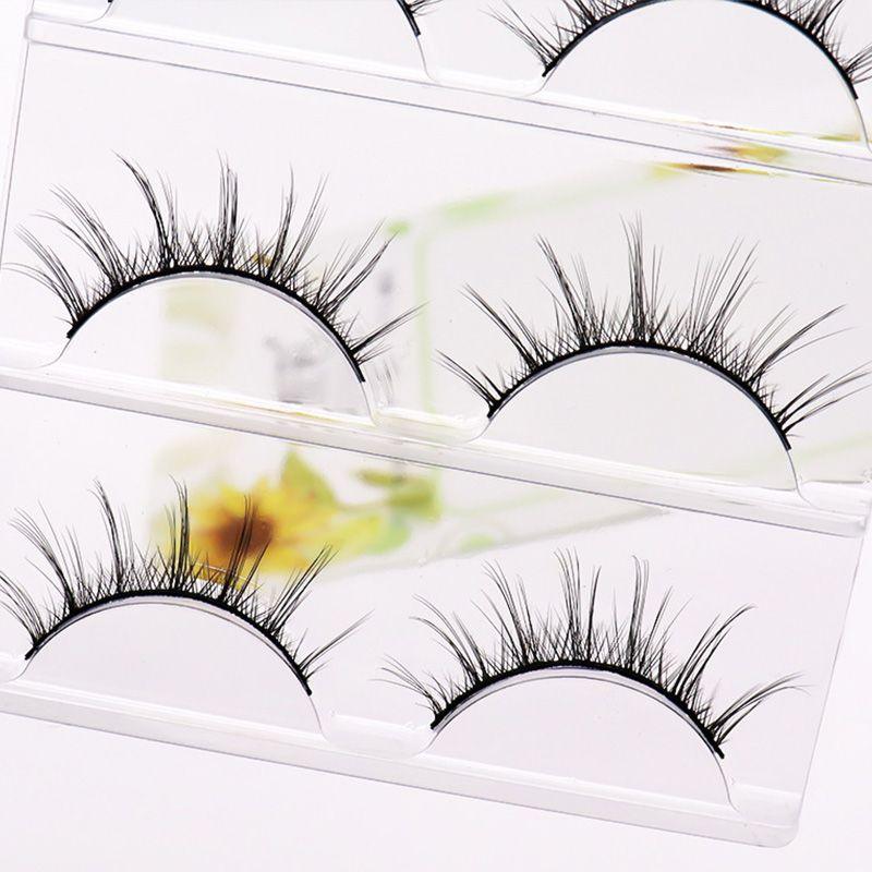 Manga Demon Eyelashes Tufted Eyelash Wispy Long Faux Lashes A-Type Natural Handmade Curl Fake Mink Lashes For Eye Makeup Cosplay - Clothes For Her Online Store