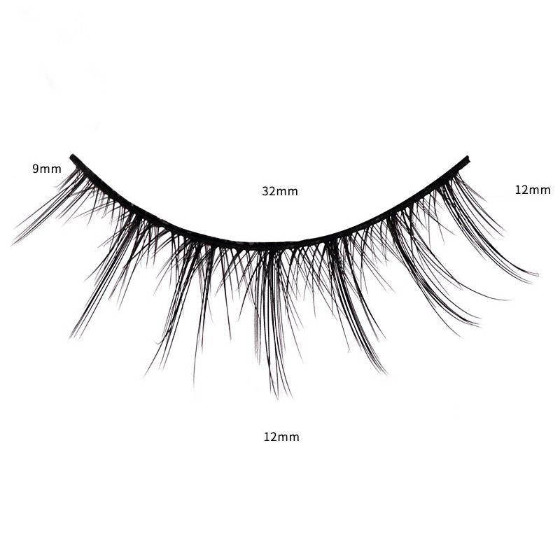 Manga Demon Eyelashes Tufted Eyelash Wispy Long Faux Lashes A-Type Natural Handmade Curl Fake Mink Lashes For Eye Makeup Cosplay - Clothes For Her Online Store