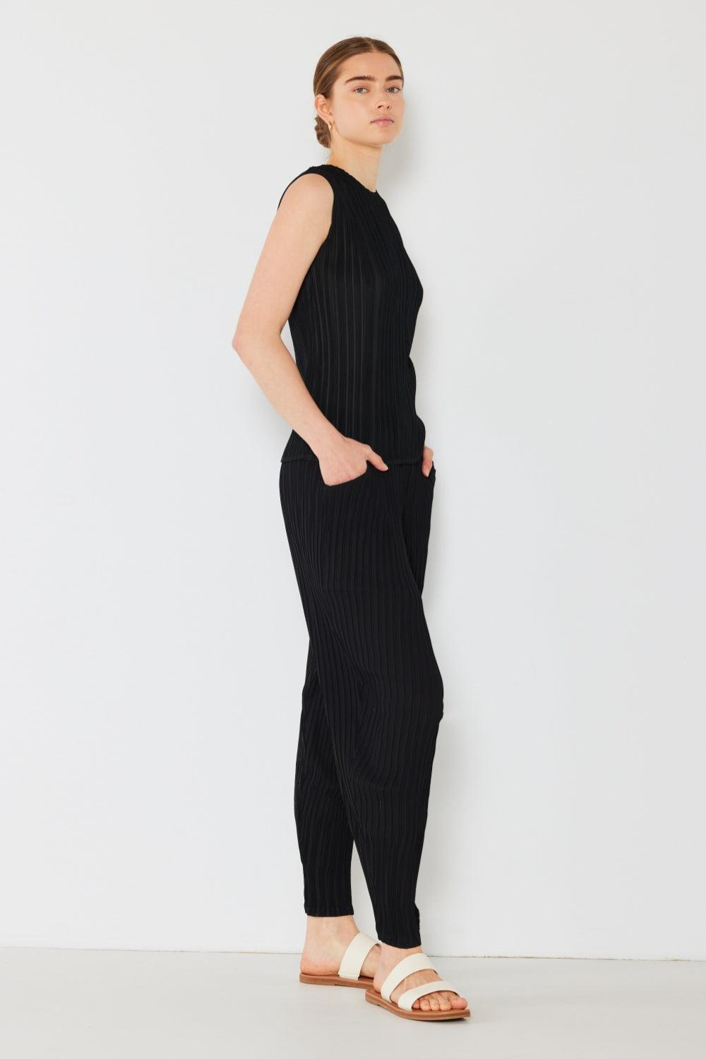 Marina West Swim Pleated Relaxed-Fit Slight Drop Crotch Jogger - Clothes For Her Online Store