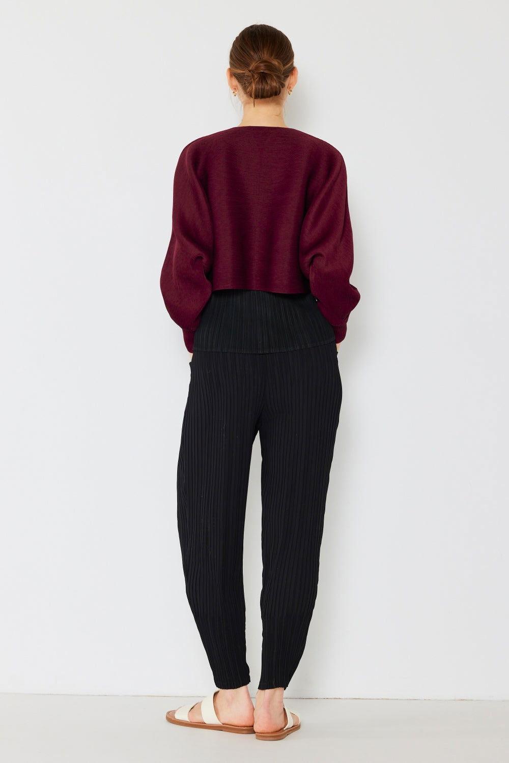 Marina West Swim Pleated Relaxed-Fit Slight Drop Crotch Jogger - Clothes For Her Online Store