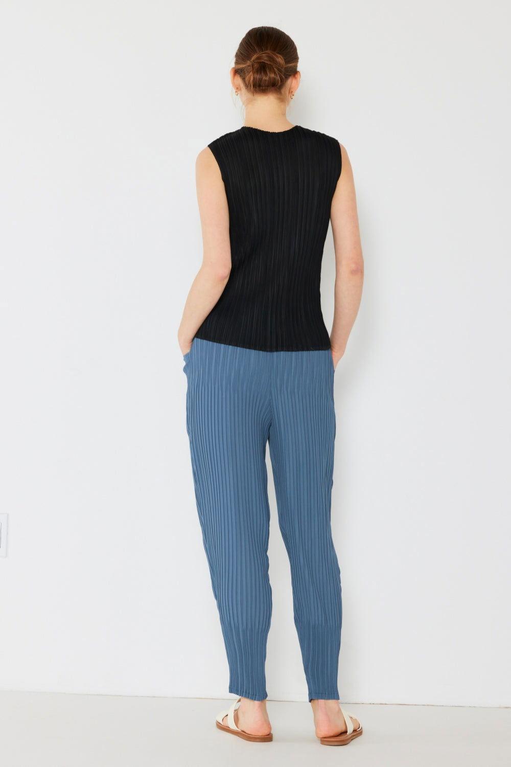 Marina West Swim Pleated Relaxed-Fit Slight Drop Crotch Jogger - Clothes For Her Online Store