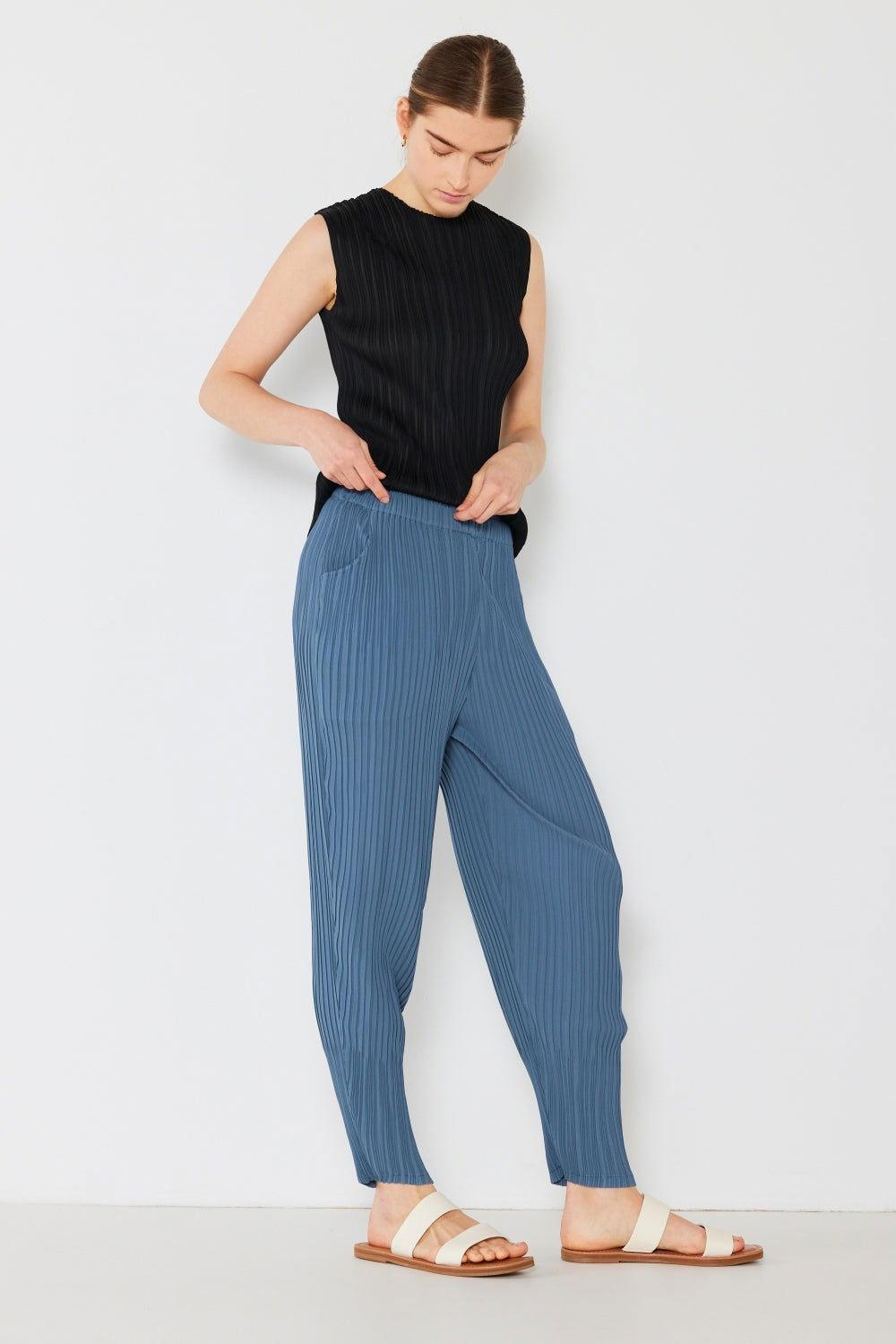 Marina West Swim Pleated Relaxed-Fit Slight Drop Crotch Jogger - Clothes For Her Online Store