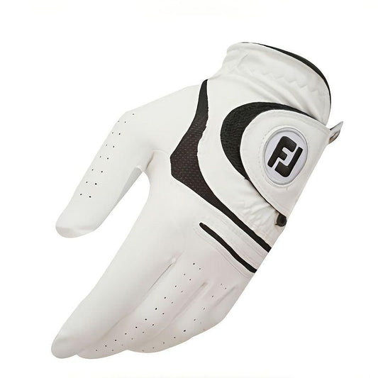 Men's White Golf Gloves; PU Wear-resistant Breathable Gloves For Left & Right Hands; Sports Clothing & Equipment - Clothes For Her Online Store