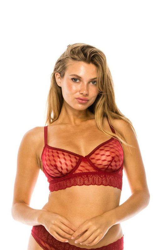 Mesh Underwire Bra - Clothes For Her Online Store
