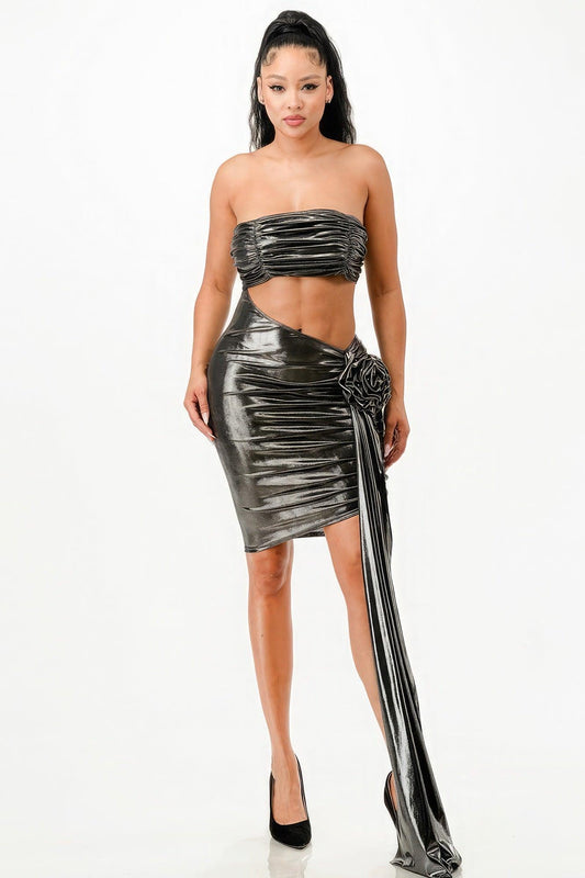 Metallic Sexy Dress - Clothes For Her Online Store
