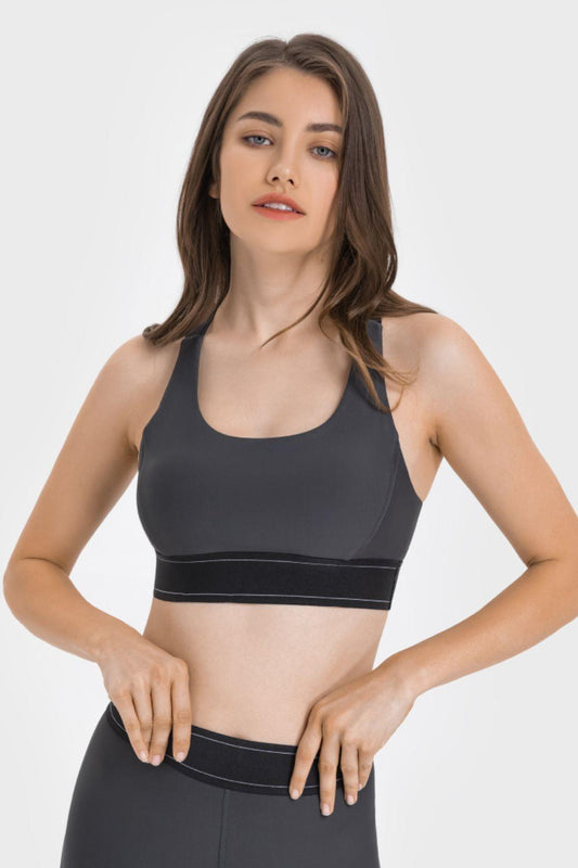 Millennia Contrast Sports Bra - Clothes For Her Online Store