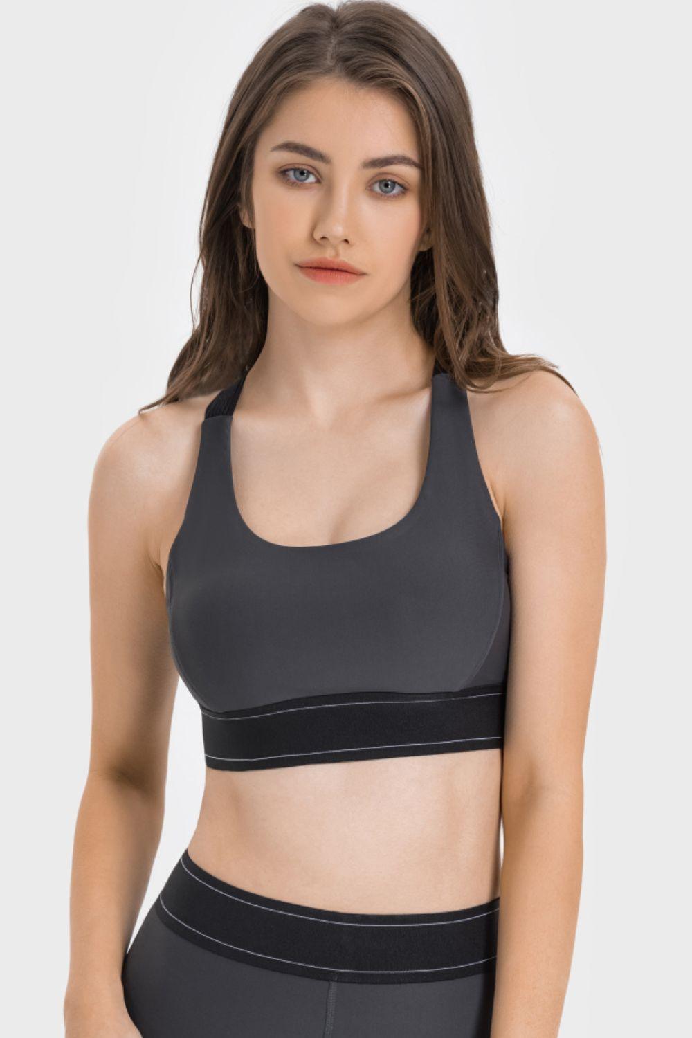 Millennia Contrast Sports Bra - Clothes For Her Online Store