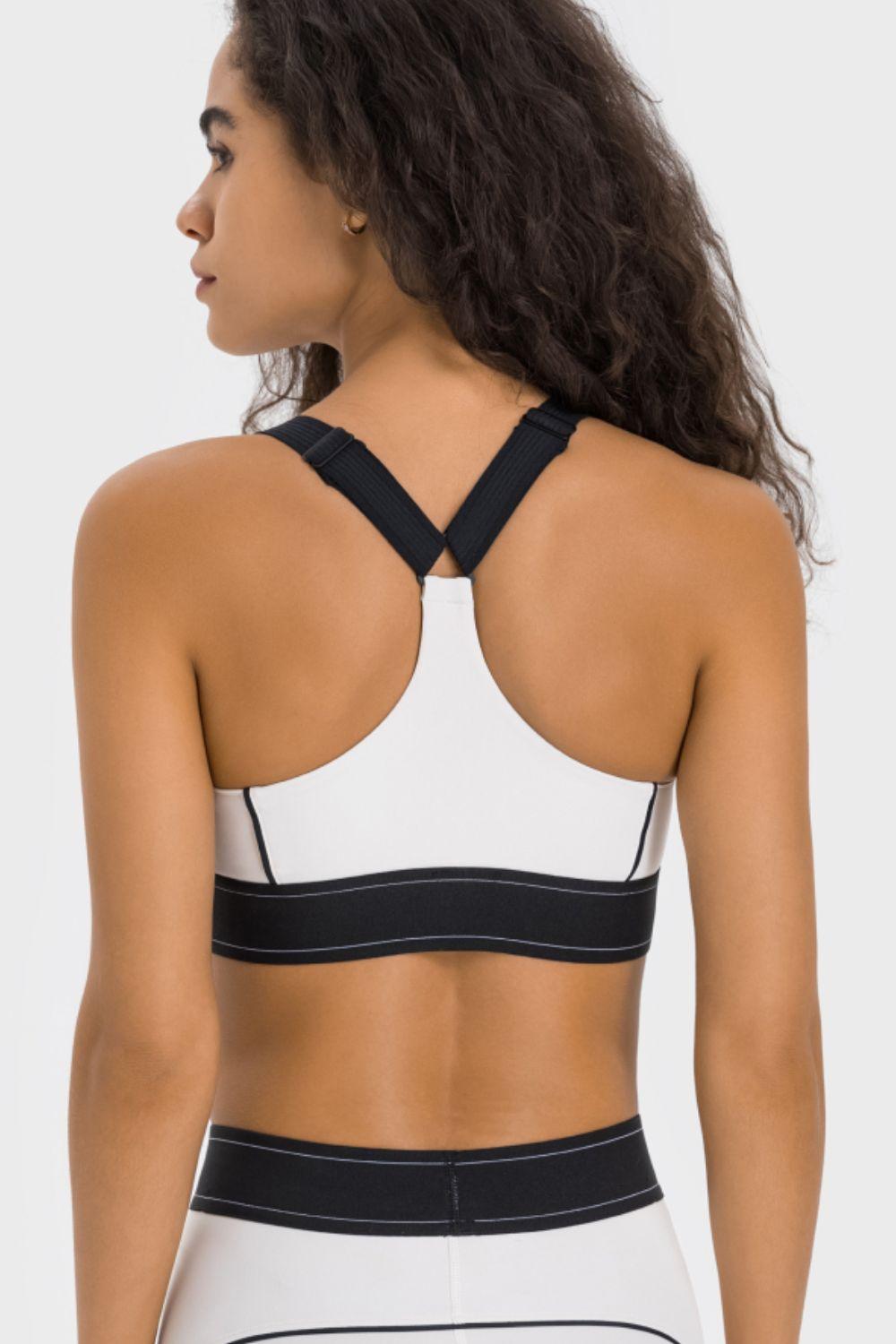 Millennia Contrast Sports Bra - Clothes For Her Online Store