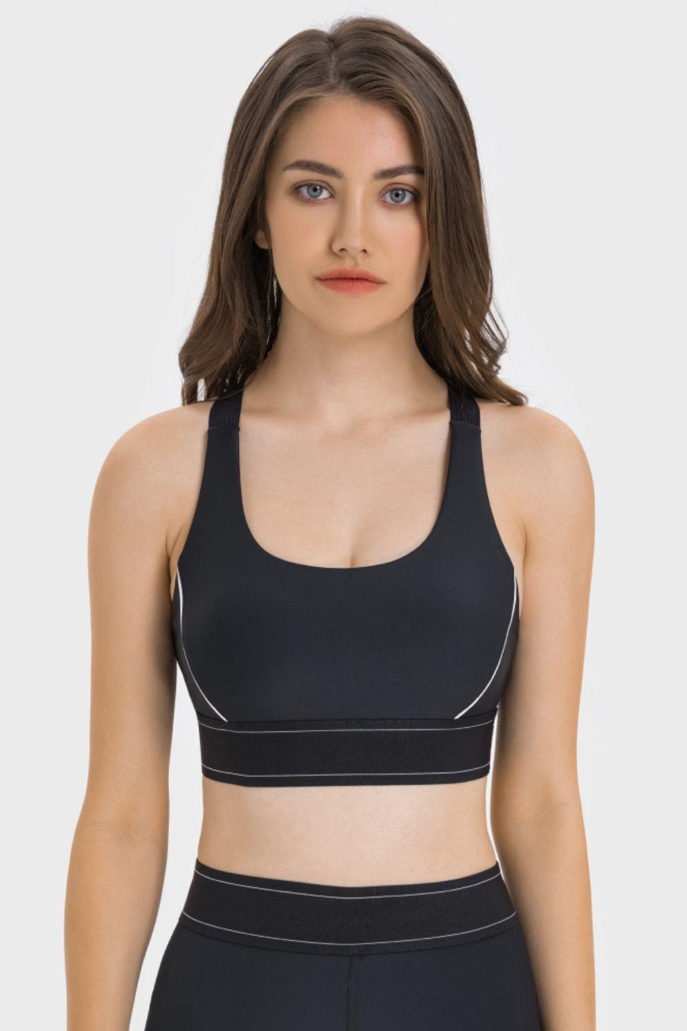 Millennia Contrast Sports Bra - Clothes For Her Online Store