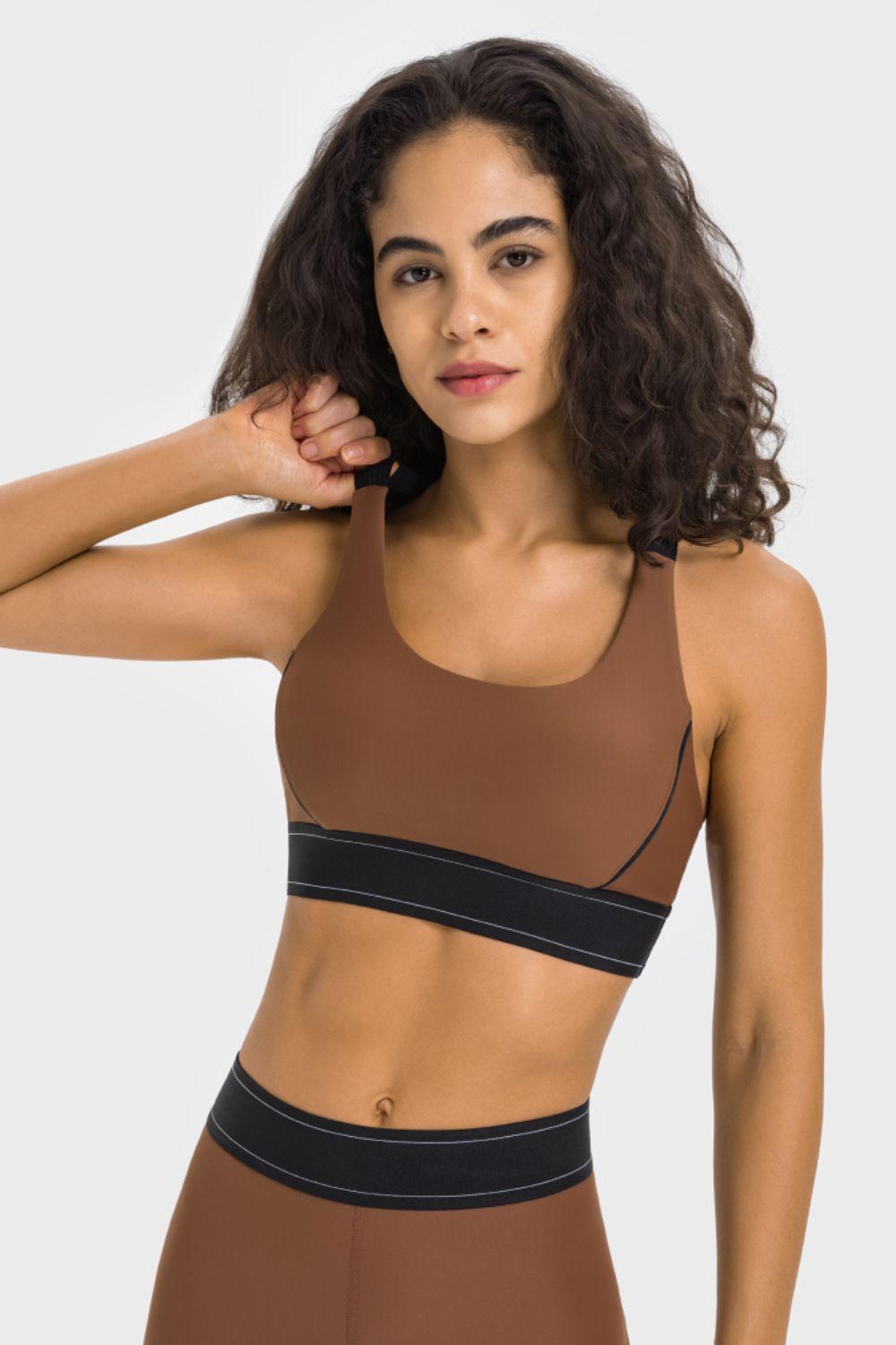 Millennia Contrast Sports Bra - Clothes For Her Online Store