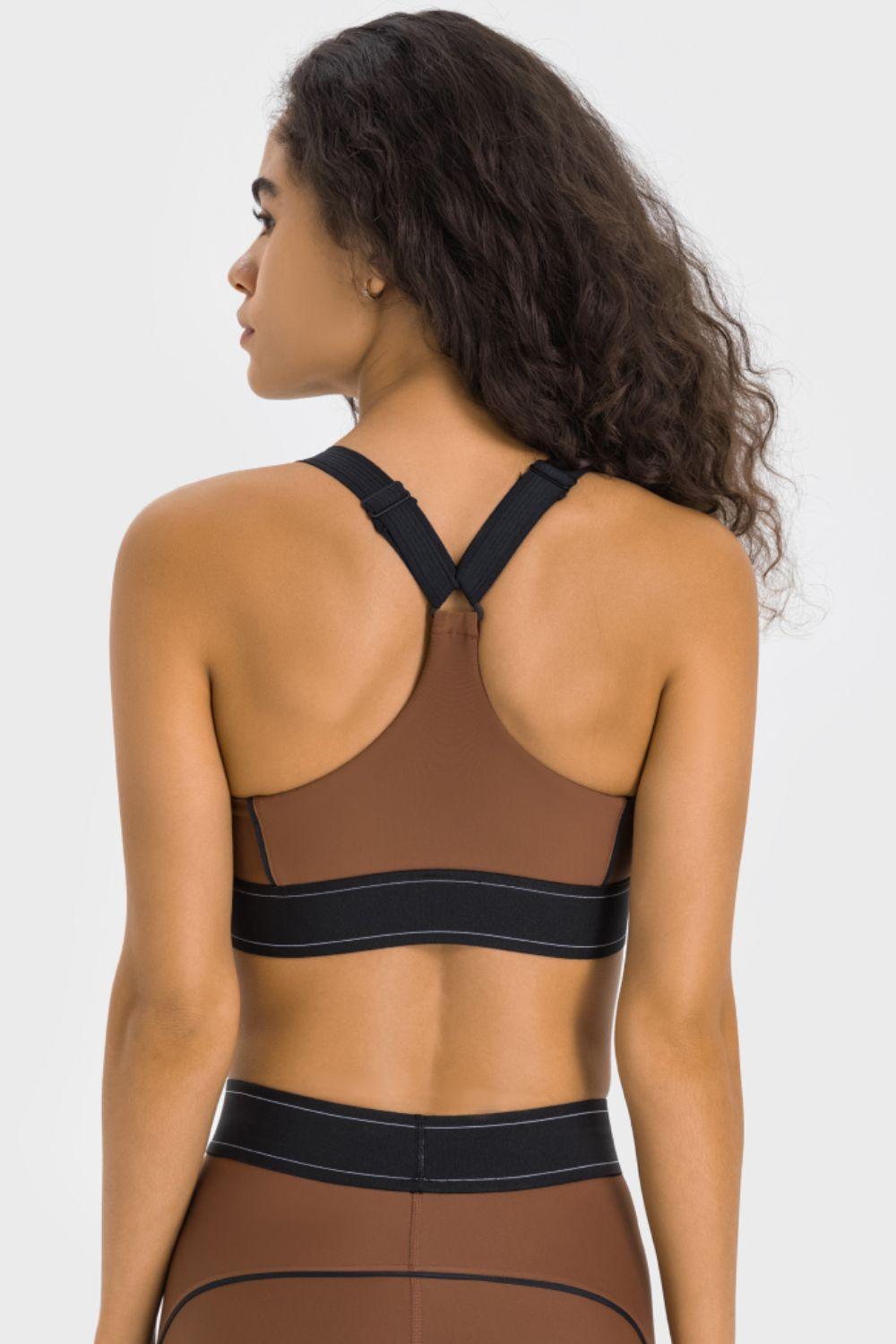 Millennia Contrast Sports Bra - Clothes For Her Online Store