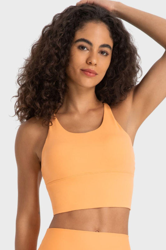 Millennia Crisscross Back Ladder Detail Sports Bra - Clothes For Her Online Store