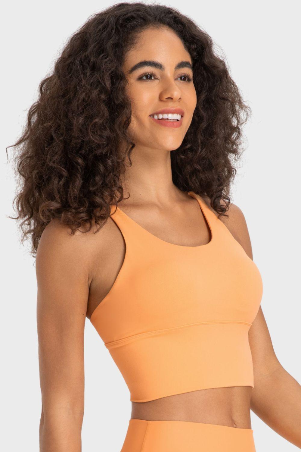 Millennia Crisscross Back Ladder Detail Sports Bra - Clothes For Her Online Store
