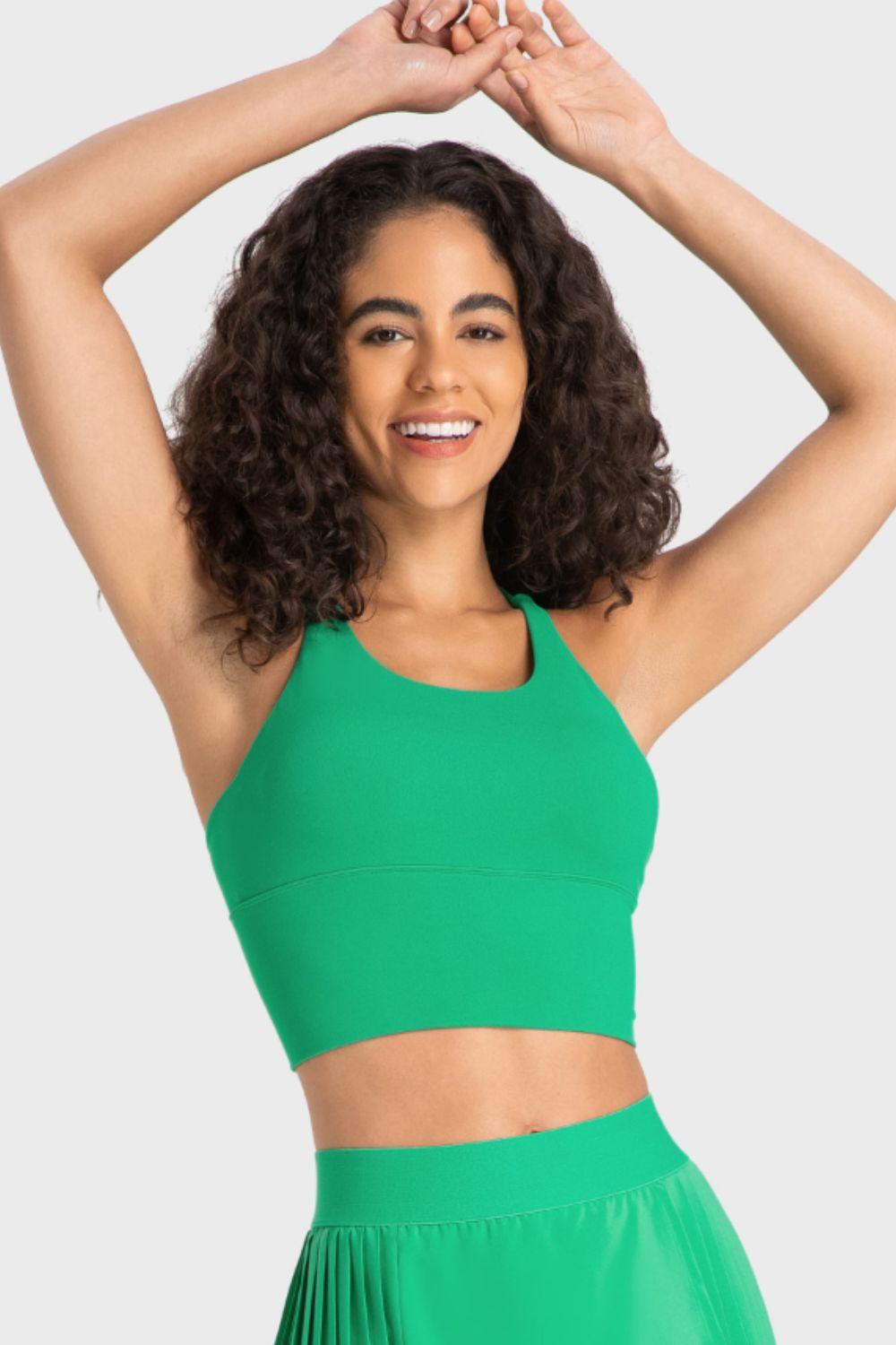 Millennia Crisscross Back Ladder Detail Sports Bra - Clothes For Her Online Store