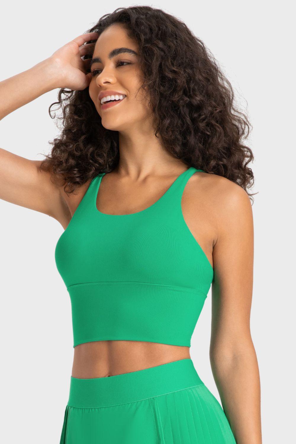 Millennia Crisscross Back Ladder Detail Sports Bra - Clothes For Her Online Store