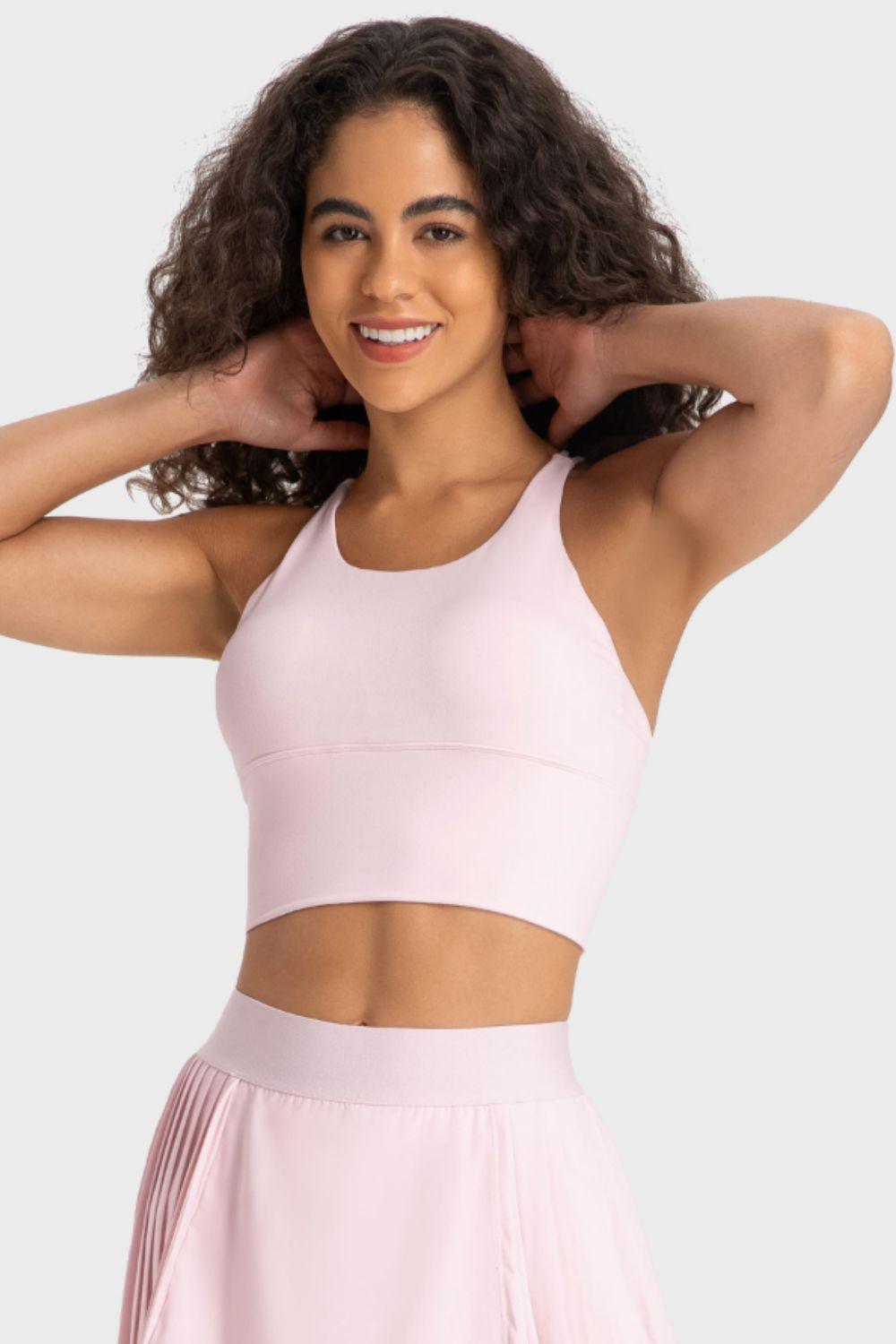 Millennia Crisscross Back Ladder Detail Sports Bra - Clothes For Her Online Store