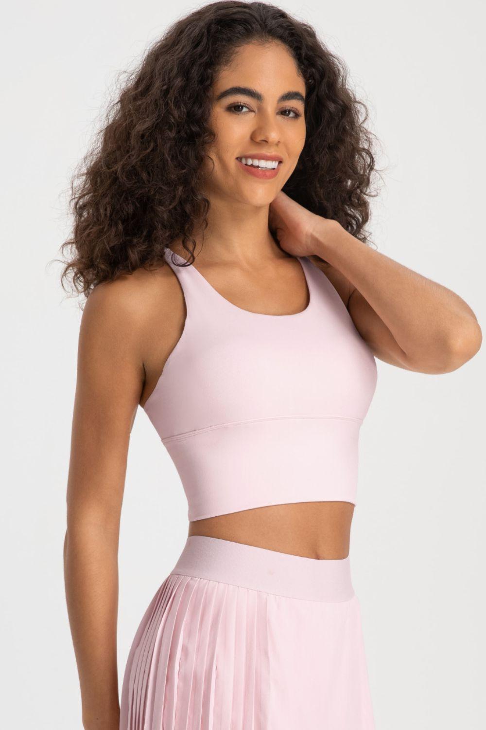 Millennia Crisscross Back Ladder Detail Sports Bra - Clothes For Her Online Store