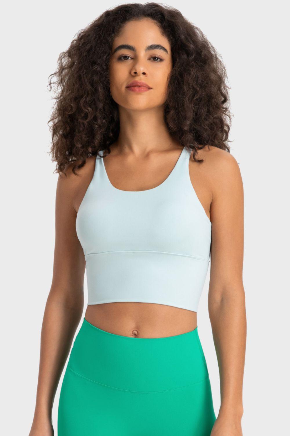 Millennia Crisscross Back Ladder Detail Sports Bra - Clothes For Her Online Store