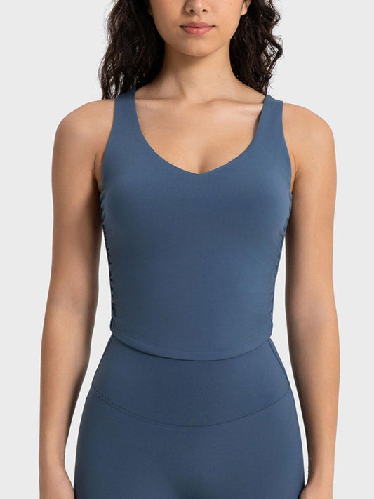 Millennia Cropped Sport Tank - Clothes For Her Online Store