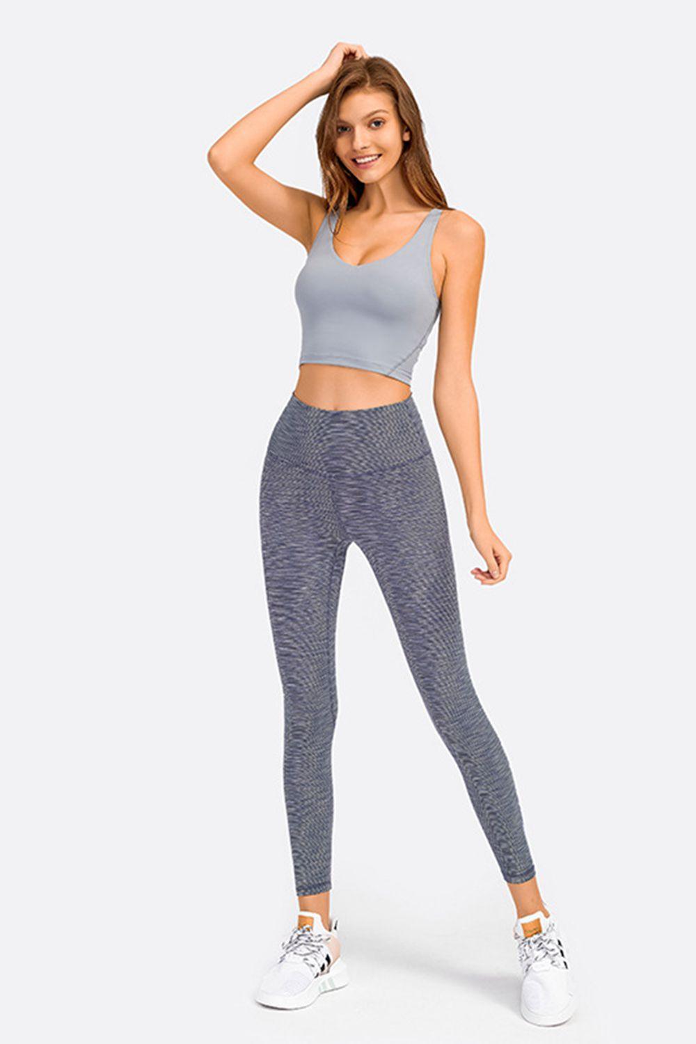 Millennia Deep V-Neck Crop Sports Bra - Clothes For Her Online Store