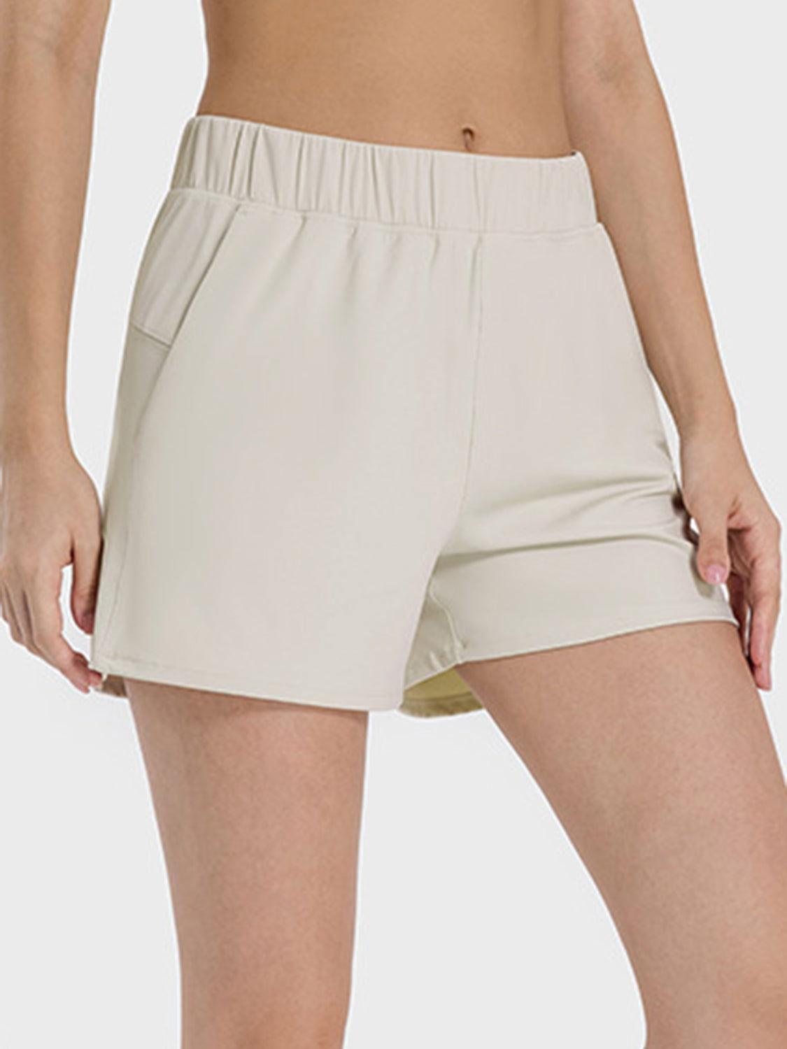 Millennia Elastic Waist Active Shorts - Clothes For Her Online Store