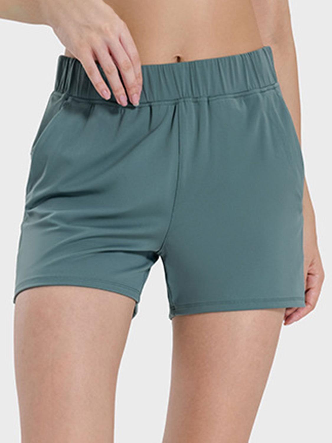 Millennia Elastic Waist Active Shorts - Clothes For Her Online Store