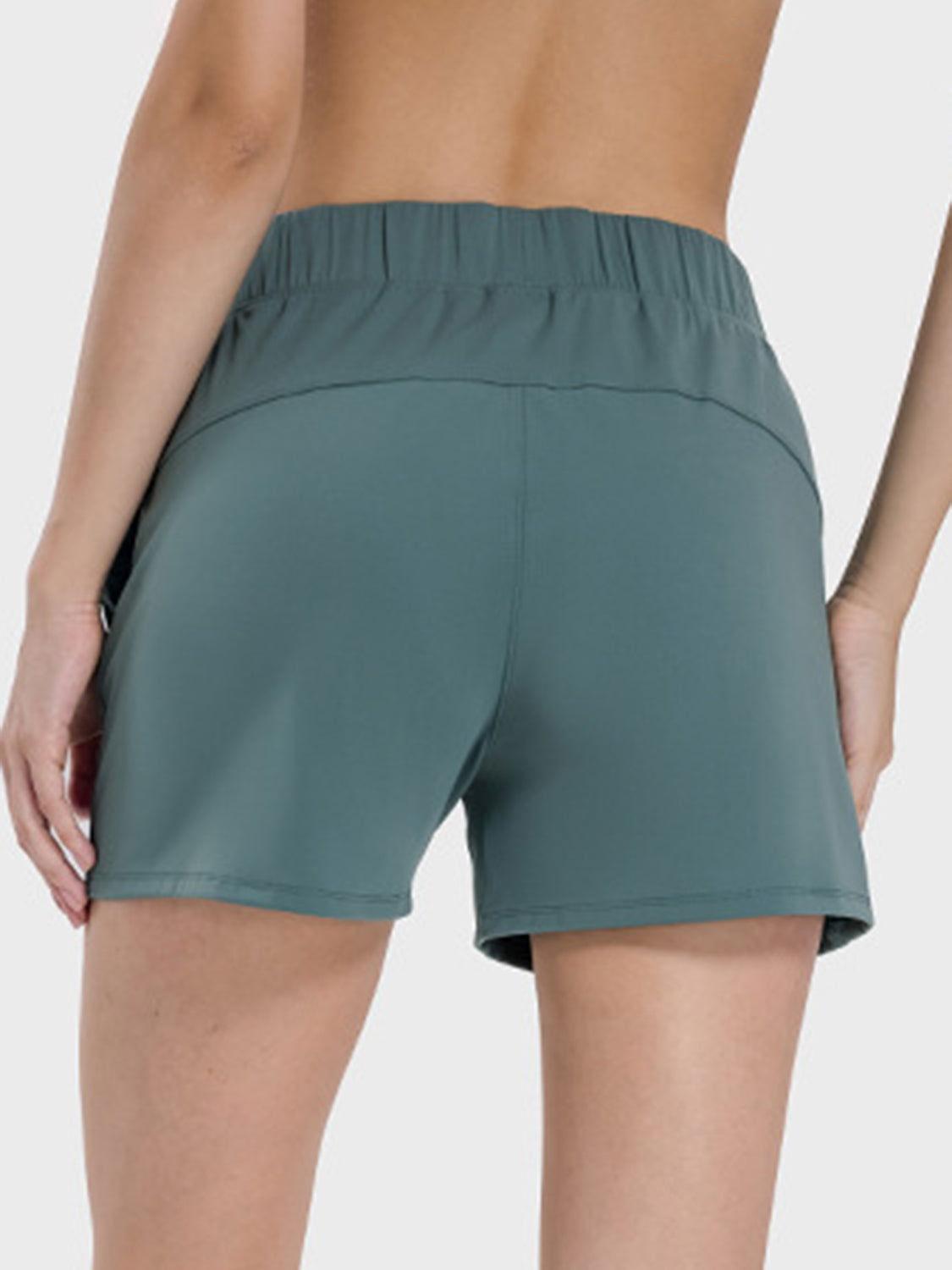 Millennia Elastic Waist Active Shorts - Clothes For Her Online Store