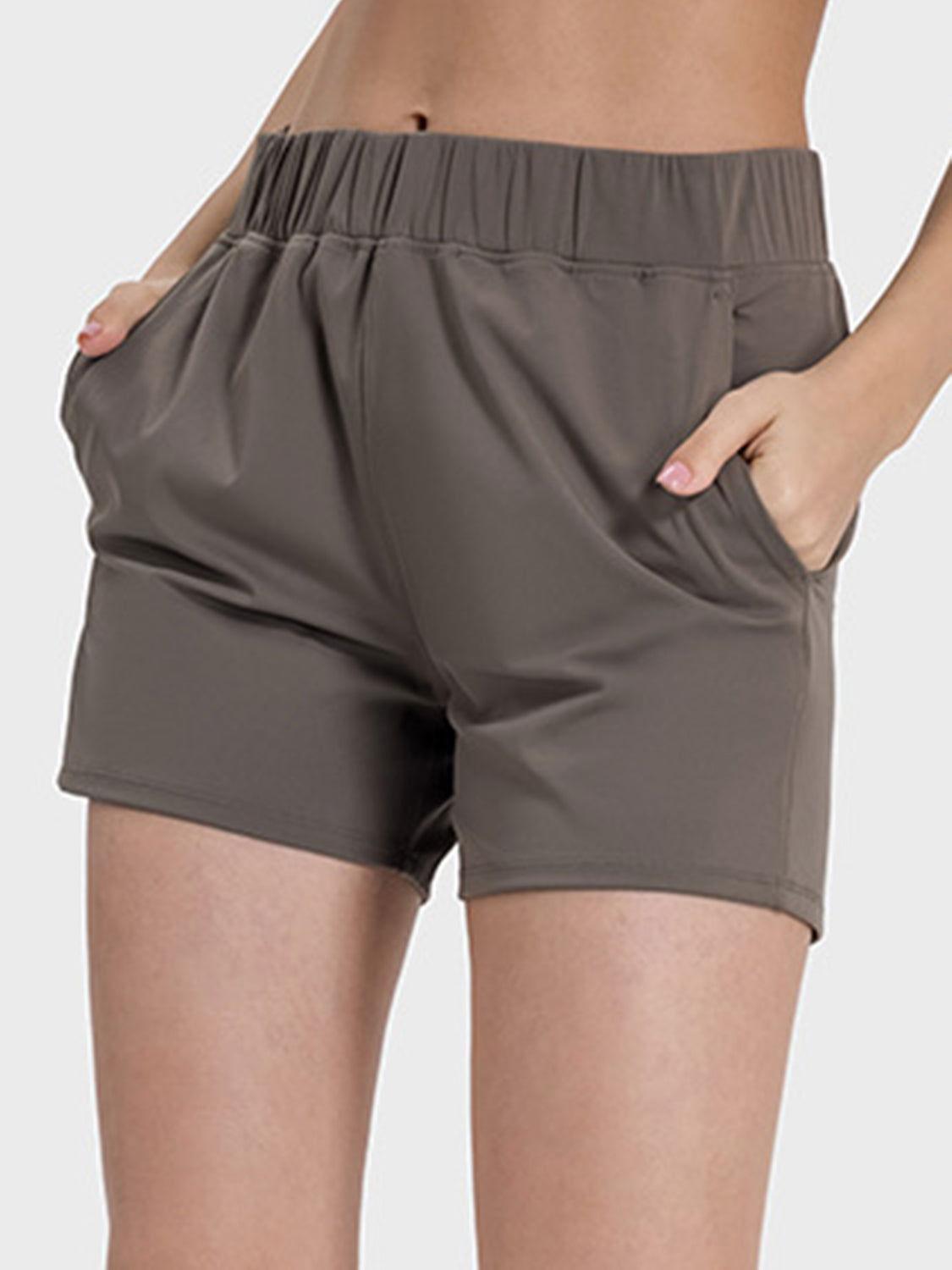 Millennia Elastic Waist Active Shorts - Clothes For Her Online Store