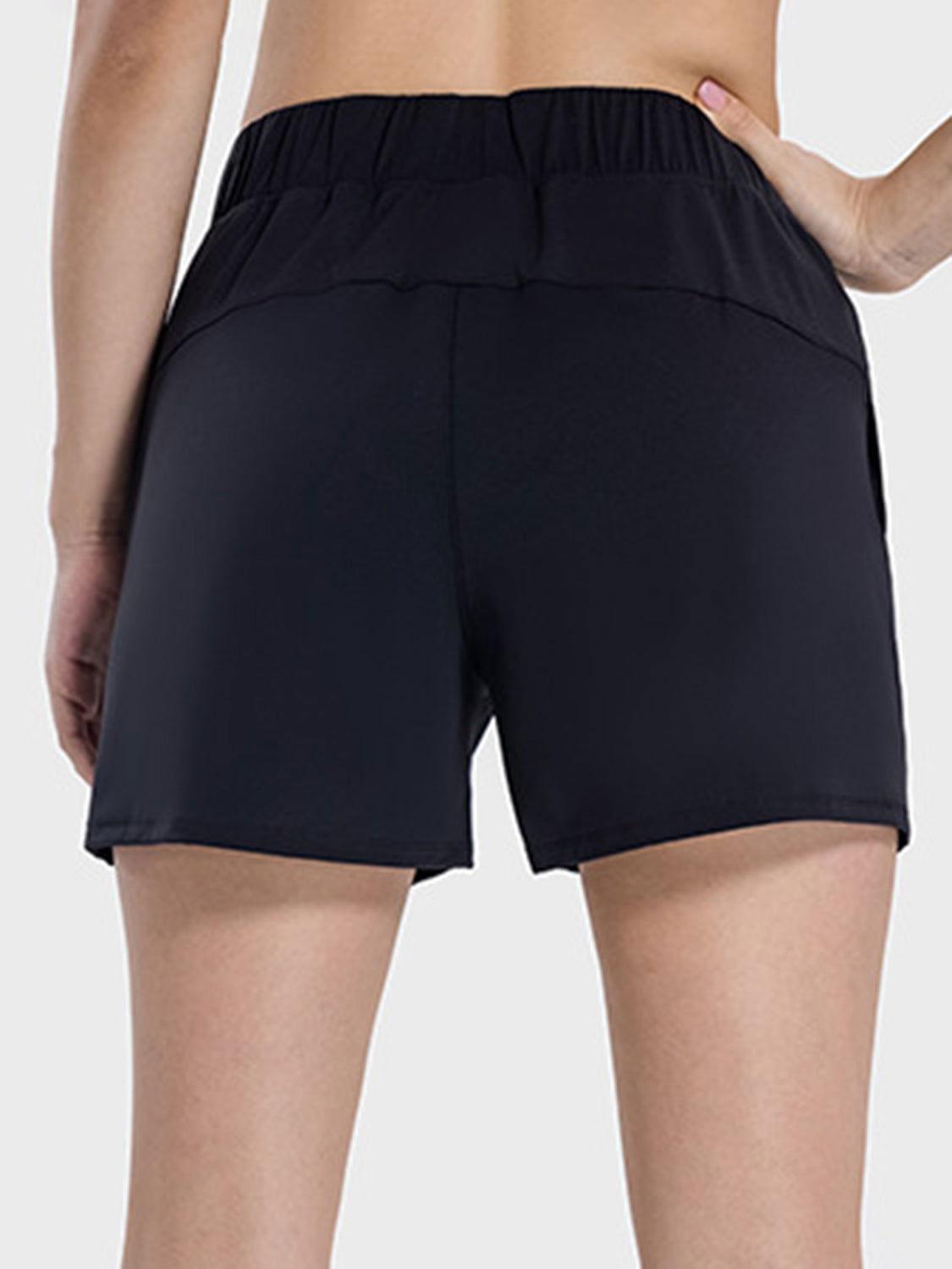 Millennia Elastic Waist Active Shorts - Clothes For Her Online Store