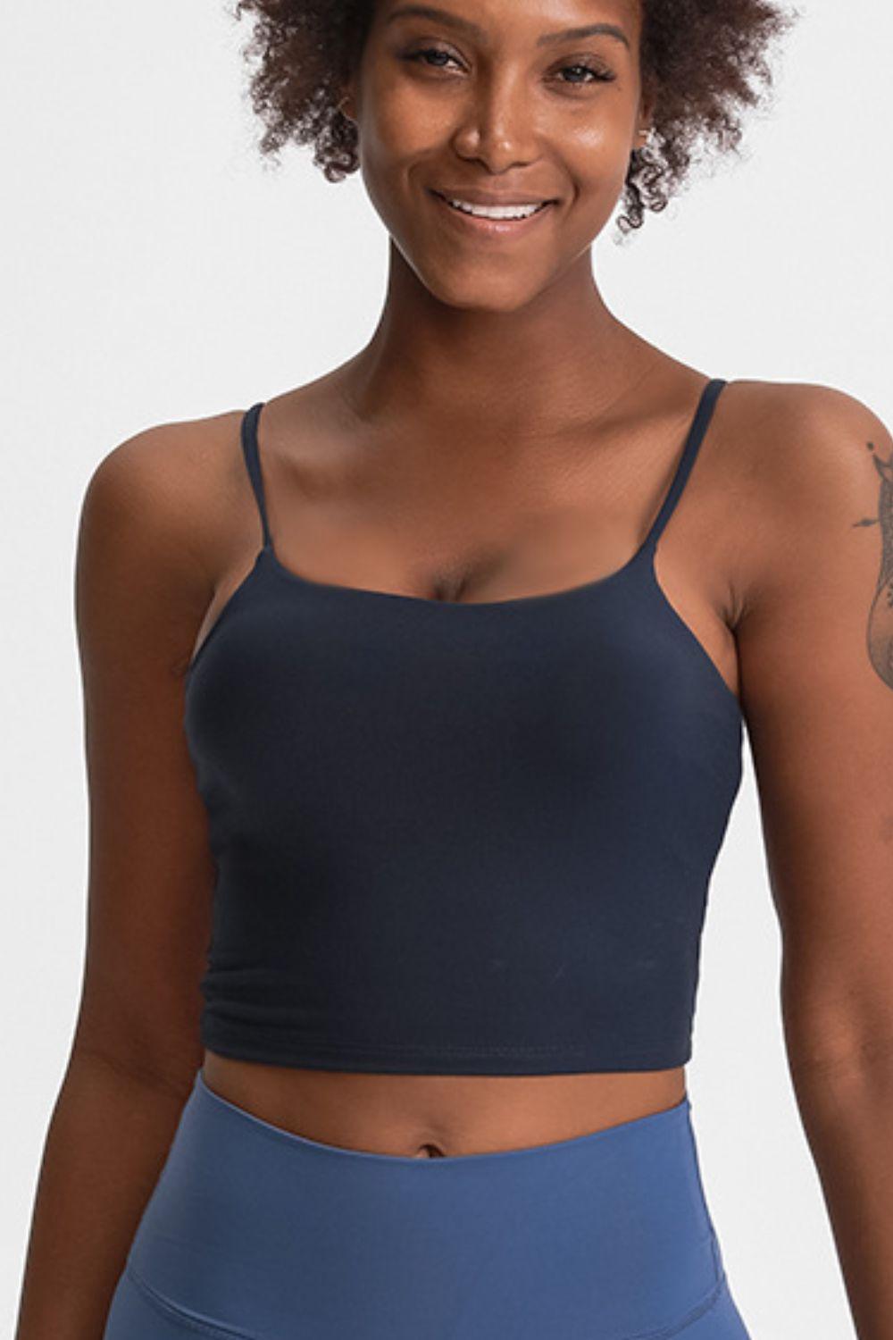 Millennia Feel Like Skin Scoop Neck Sports Cami - Clothes For Her Online Store