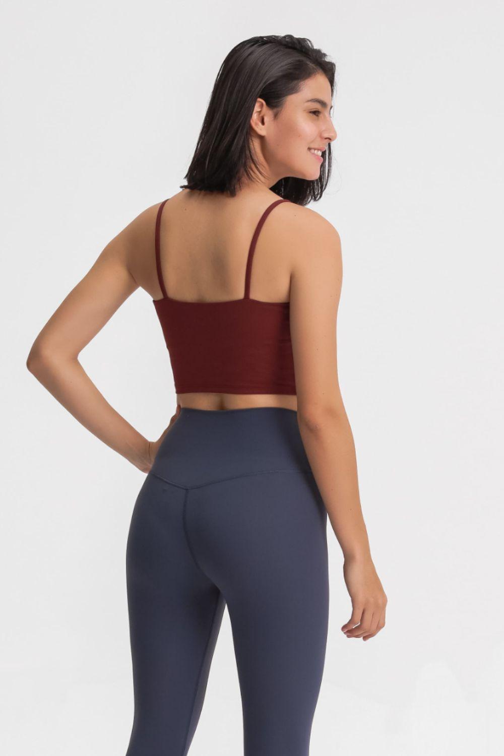 Millennia Feel Like Skin Scoop Neck Sports Cami - Clothes For Her Online Store