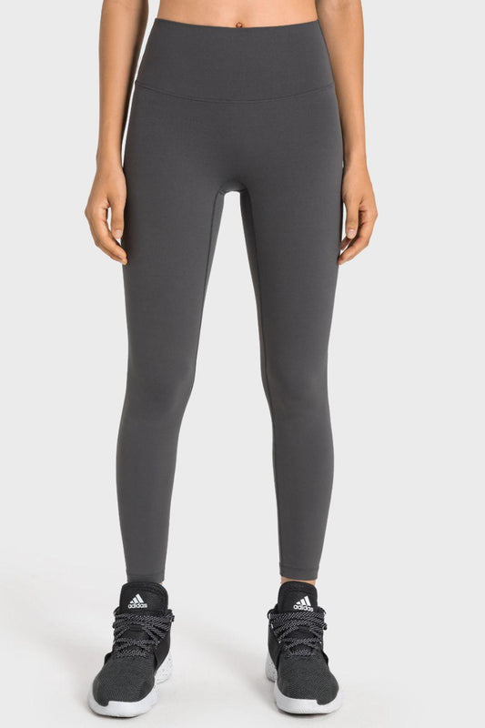 Millennia High-Rise Wide Waistband Yoga Leggings - Clothes For Her Online Store