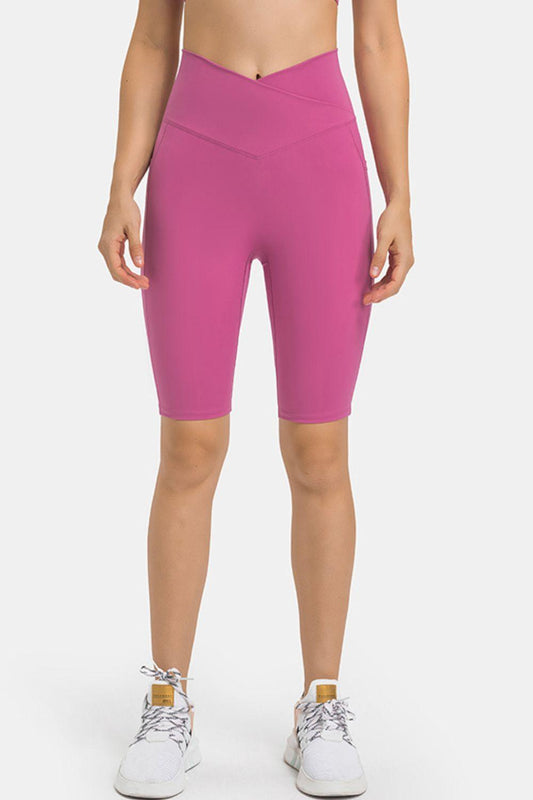 Millennia High Waist Biker Shorts with Pockets - Clothes For Her Online Store