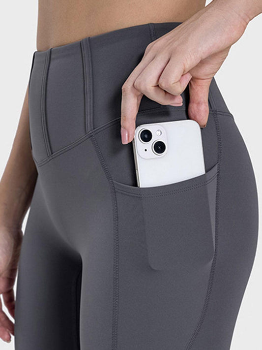 Millennia Pocketed High Waist Active Leggings - Clothes For Her Online Store