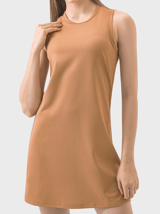 Millennia Round Neck Sleeveless Active Dress - Clothes For Her Online Store