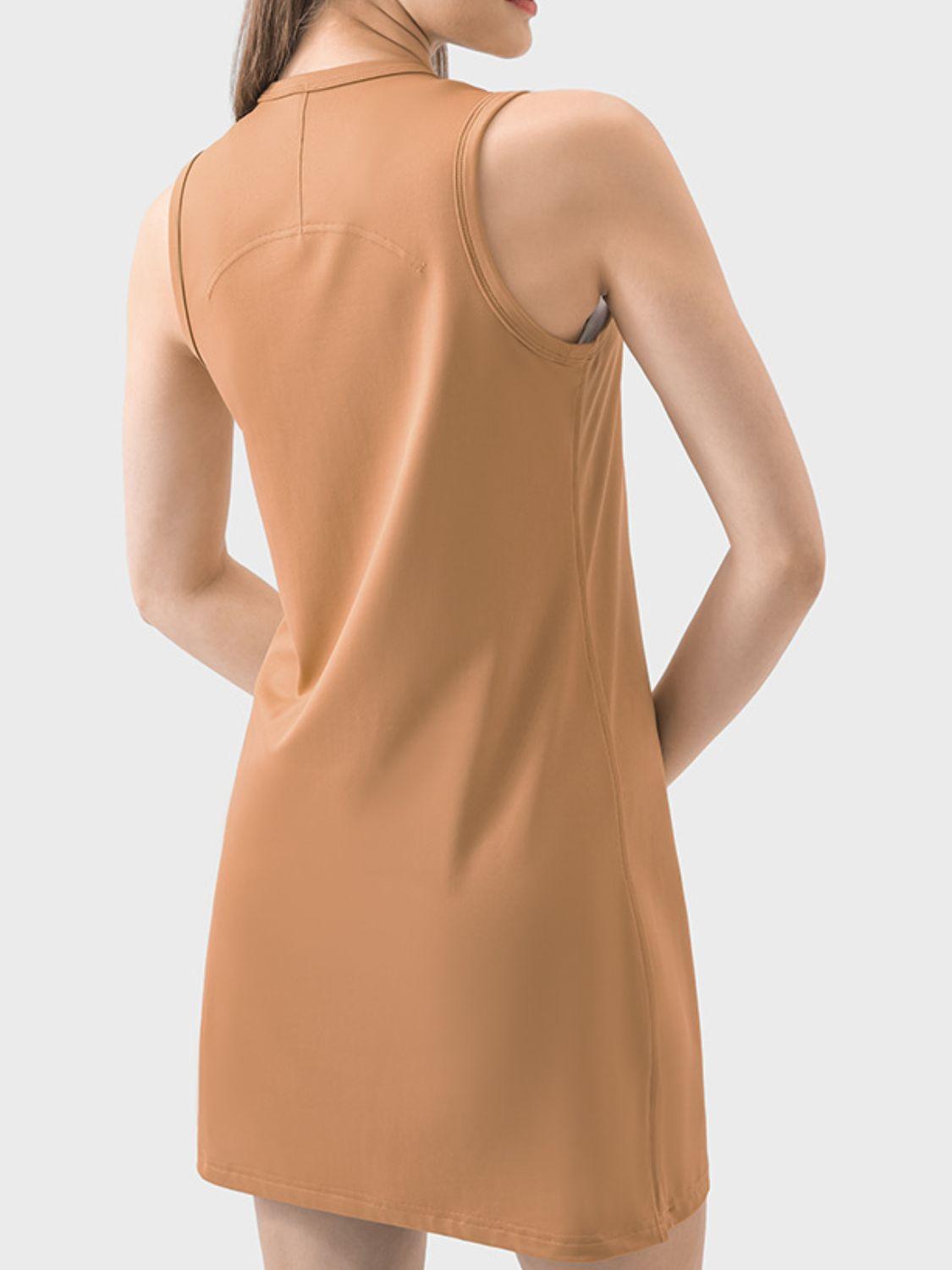 Millennia Round Neck Sleeveless Active Dress - Clothes For Her Online Store