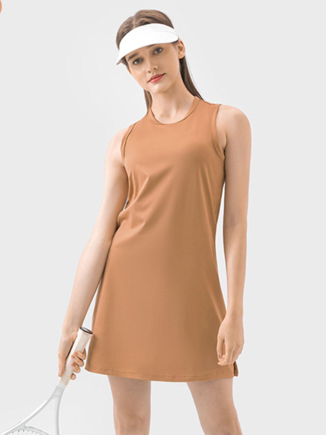 Millennia Round Neck Sleeveless Active Dress - Clothes For Her Online Store