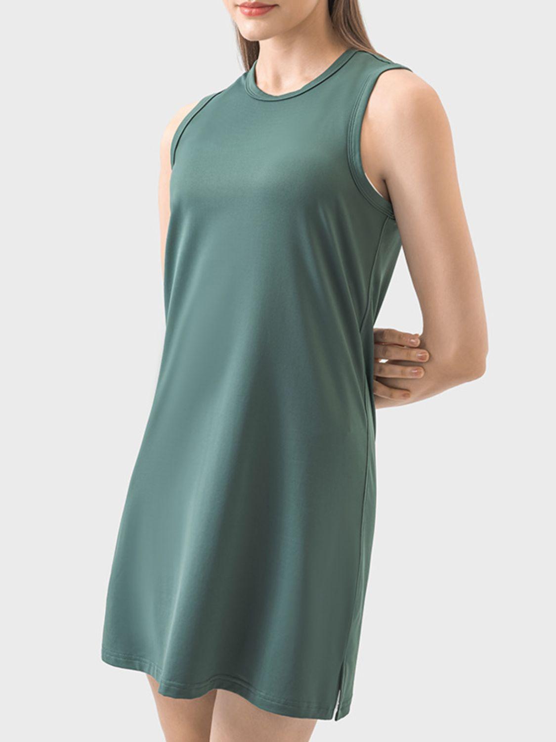 Millennia Round Neck Sleeveless Active Dress - Clothes For Her Online Store