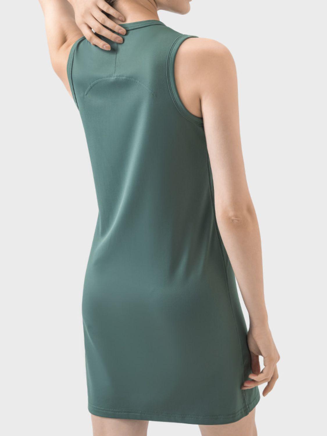 Millennia Round Neck Sleeveless Active Dress - Clothes For Her Online Store