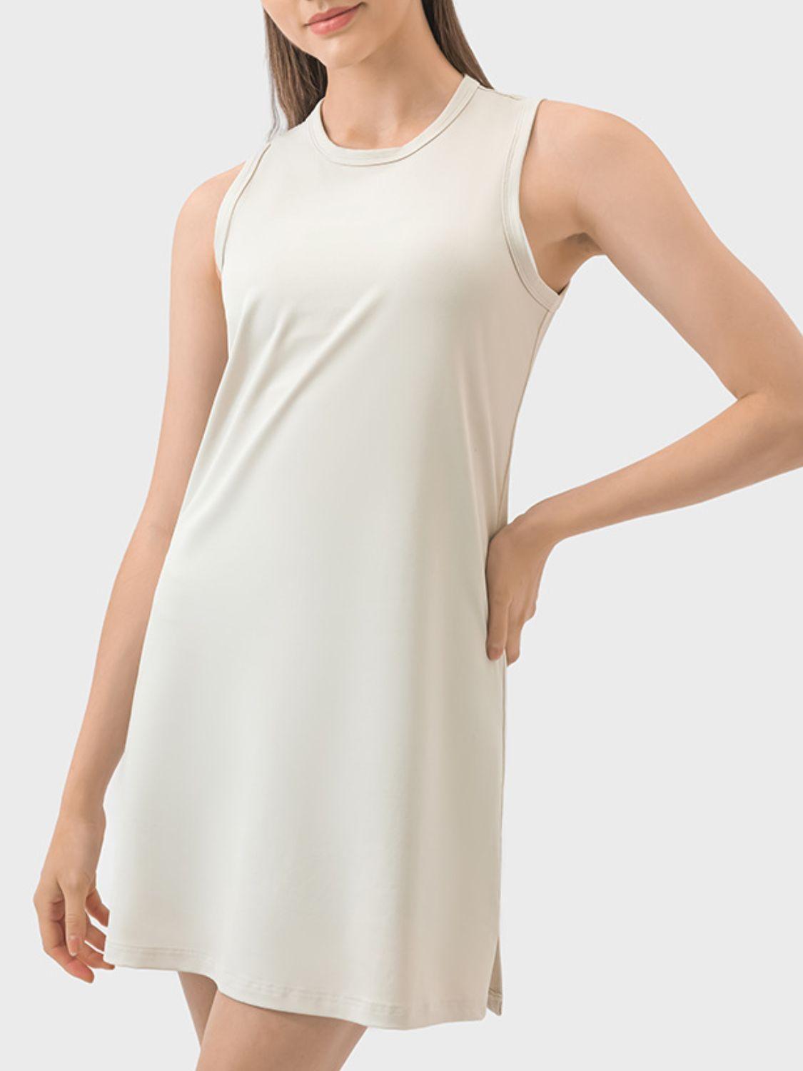 Millennia Round Neck Sleeveless Active Dress - Clothes For Her Online Store