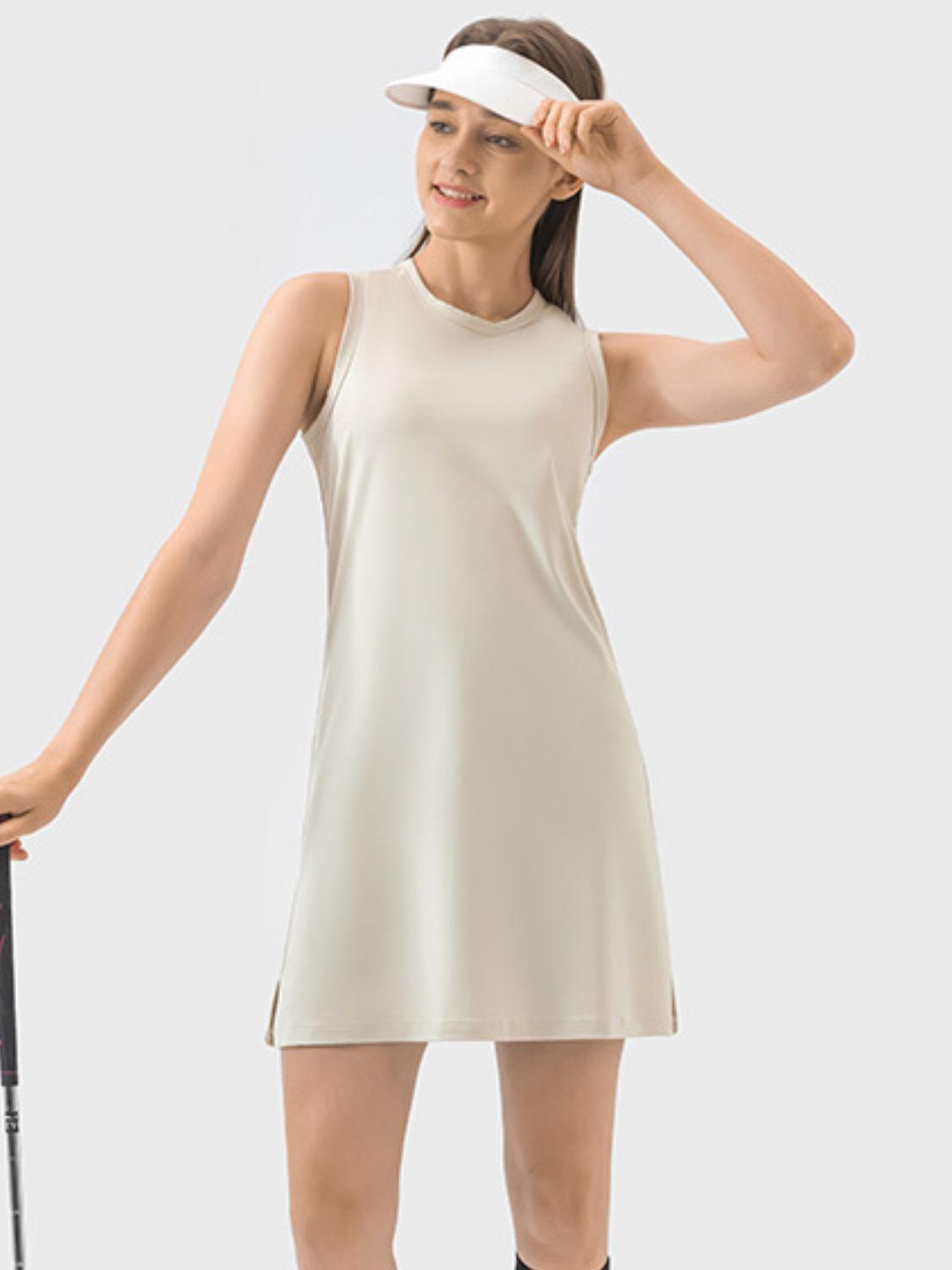 Millennia Round Neck Sleeveless Active Dress - Clothes For Her Online Store