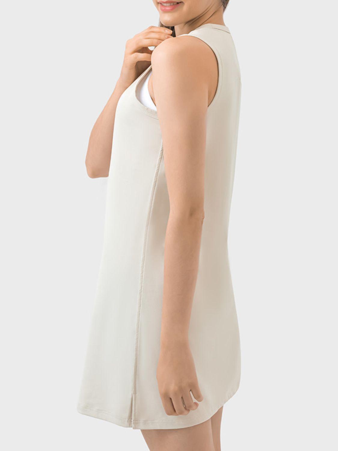 Millennia Round Neck Sleeveless Active Dress - Clothes For Her Online Store