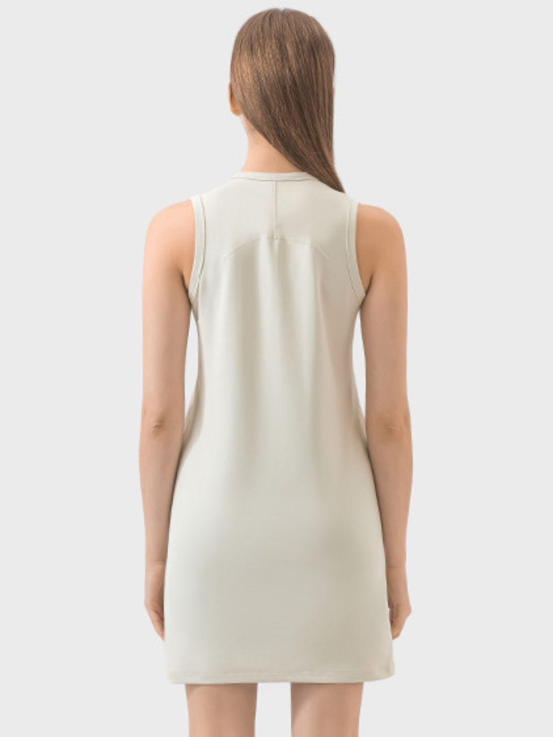 Millennia Round Neck Sleeveless Active Dress - Clothes For Her Online Store